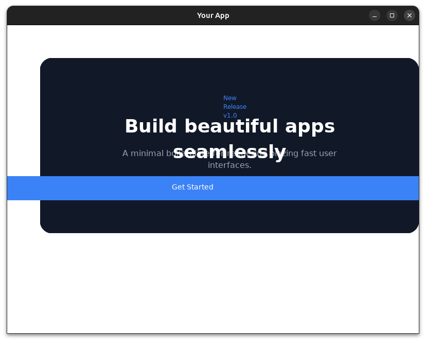 2026-05-24 — Get Started full-width stretch bug